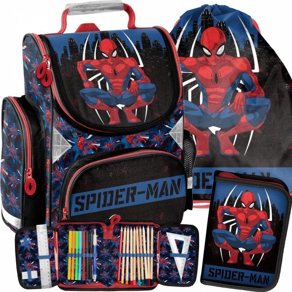 Schulranzen zu 1. Klasse - Spider-Man - Paso Set [SPY-525-1]